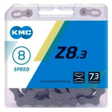Цепь KMC Z8.3 7- 8 скоростей 114 звеньев + замок серый/серый