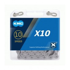 Цепь KMC X10 Gray 10 скоростей с замком 114 звеньев X10_GG