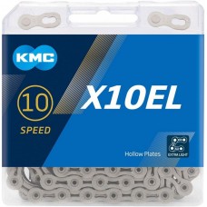 Цепь KMC X10 EL Silver 10 скоростей с замком 114 звеньев X10EL_S_114